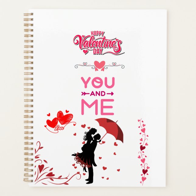 Agenda Happy Valentine’s Day – You and Me Romantic Love  (Frente)
