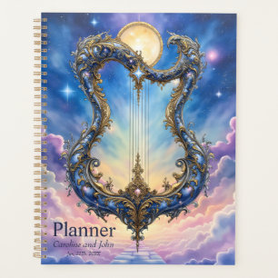 Agenda Harpa Celestial ao Luar – Arte de Fantasia Cósmica