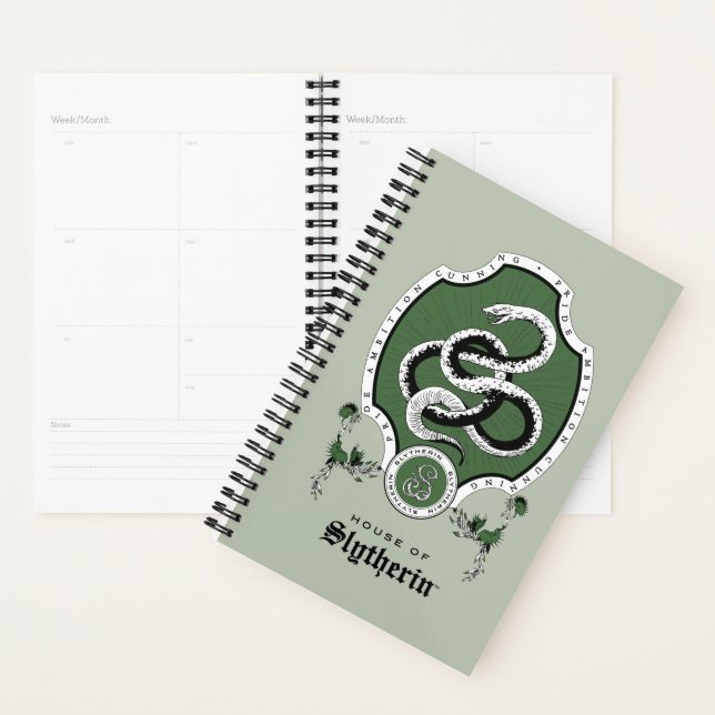 Agenda HARRY POTTER™ | Desenho Delicado SLYTHERIN™ Crest (Exibição)