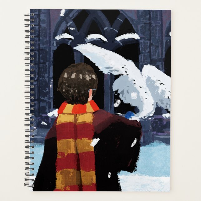 Agenda HARRY POTTER™ e Hedwig na neve (Frente)