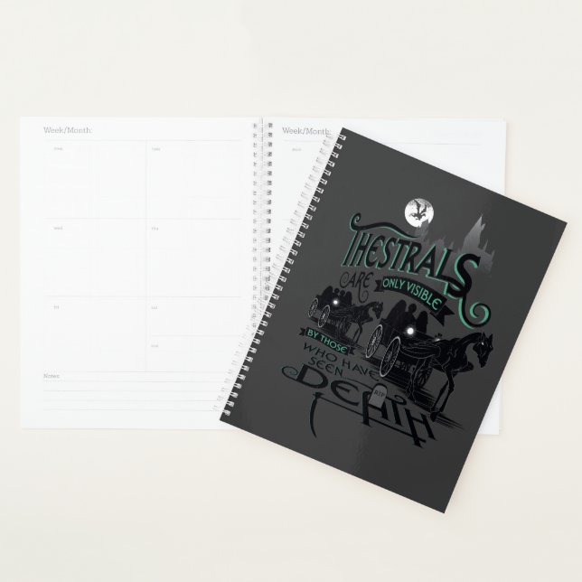 Agenda Harry Potter| Thestrals Typografia Graphic (Exibição)