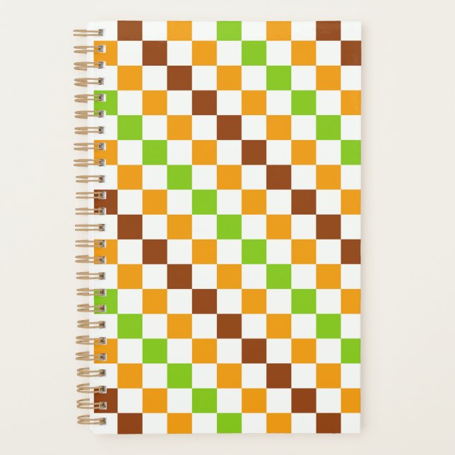 Agenda Harvest diagonal checkerboard pattern (Frente)