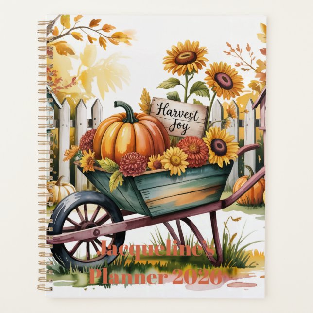 Agenda Harvest Joy Autumn Harvest. Whimsical Fall Harvest (Frente)