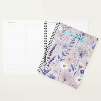 Agenda Haste de Lavanda e Floral 