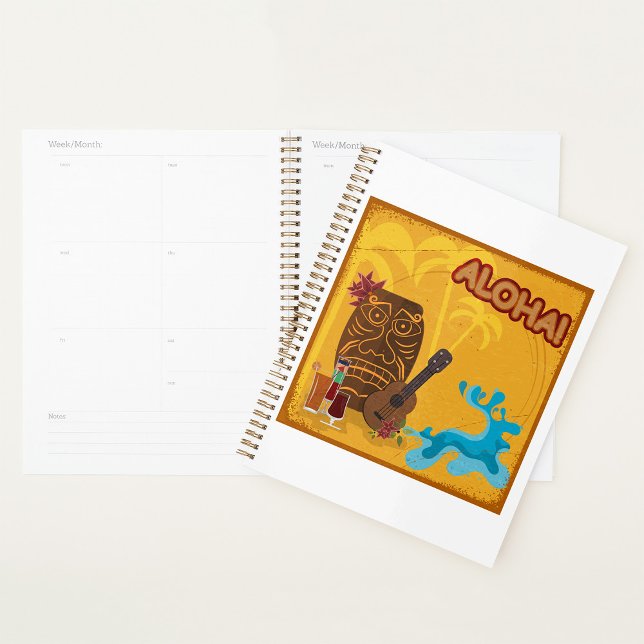 Agenda Havaiano Aloha Tiki - Bar Retro Luau Party (Criador carregado)