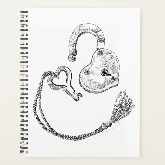 Agenda Heart Lock & Key (Frente)