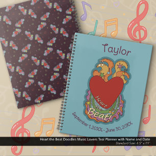 Agenda Heart the Beat Doodles for Music Lovers