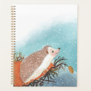 Agenda Hedgehog e primeiros flocos de neve