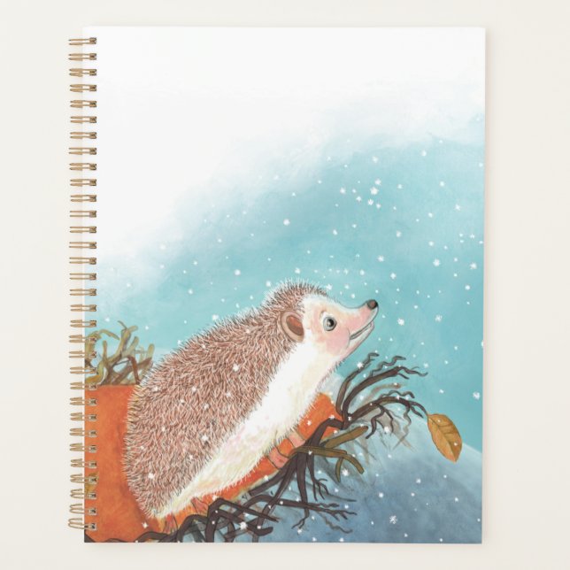 Agenda Hedgehog e primeiros flocos de neve (Frente)