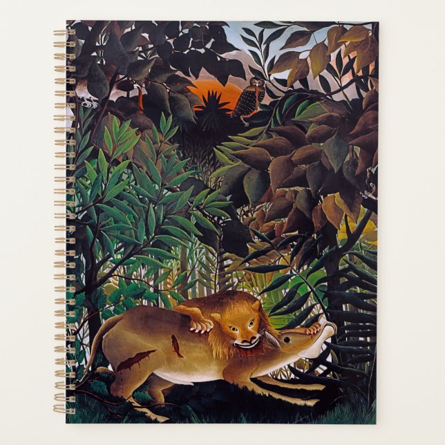 Agenda Henri Rousseau - O Leão Fome (Frente)
