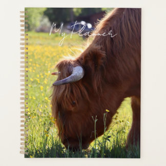 Agenda Highland Cow Planner - Spring Theme