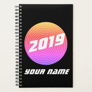 Agenda Hipnose personalizada minimalista em círculo negr