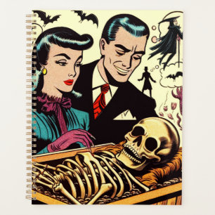 Agenda Histórias em quadrinhos do Casal do Gótico retro