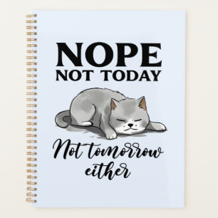 Agenda Hoje Não, Não Amanhã - Gato Sonolento