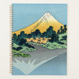 Agenda Hokusai - O Monte Fuji Reflete no lago Kawaguchi