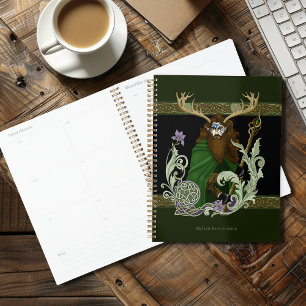 Agenda Homem Antílope Celta Verde