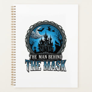 Agenda Homem Por trás da Máscara Halloween Casa Assombrad