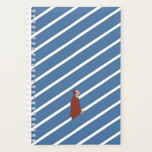 Agenda Homem Subindo Parabéns Presente