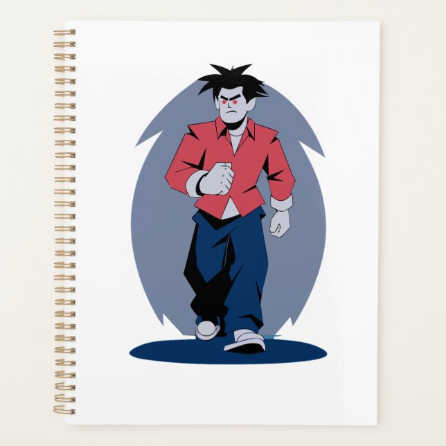 Agenda Homem zangado andando (Frente)