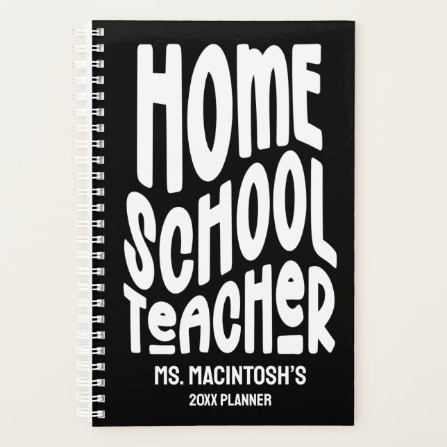 Agenda Homeschool Teacher Minimalist Text (Frente)