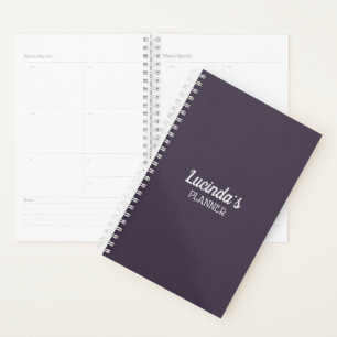 Agenda Honeycomb Cor sólida púrpura 4 pessoal
