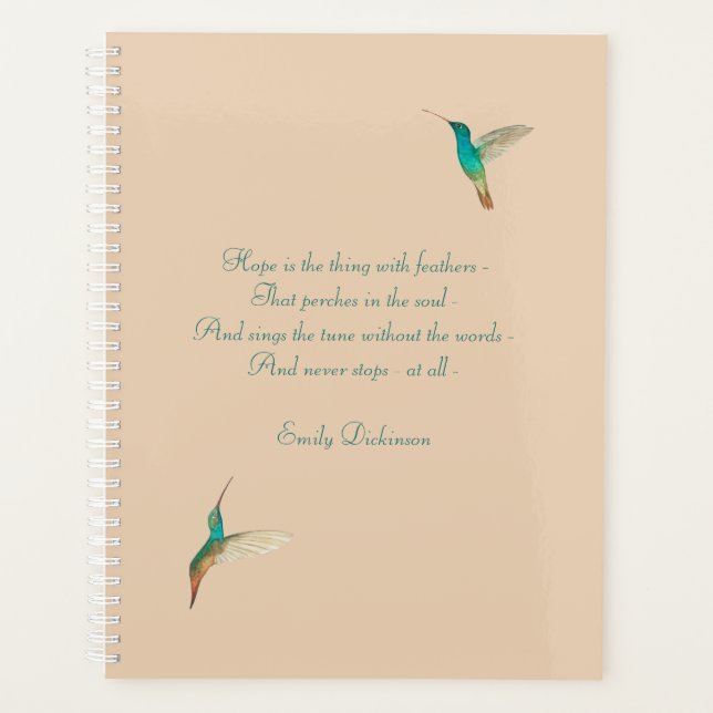 Agenda Hope Hummingbird (Frente)