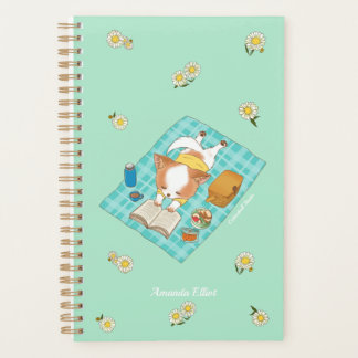Agenda Hora do Piquenique Cachorrinho Pomchi Fofo Lendo F