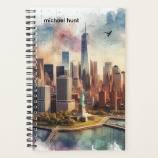 Agenda Horizonte de Nova York Futurista & Liberdade