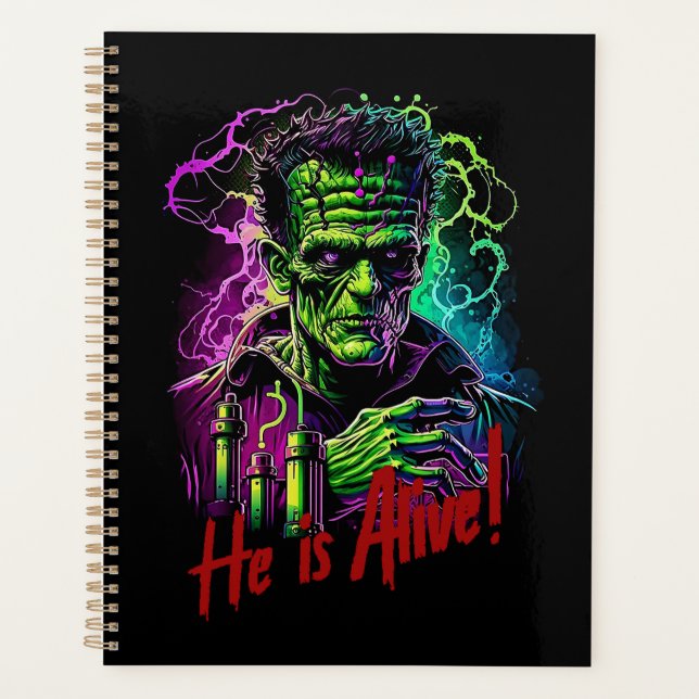 Agenda Horror Movie Frankenstein Monster, Halloween (Frente)