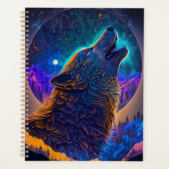 Agenda Howling Wolf Surreal Fantasy (Frente)