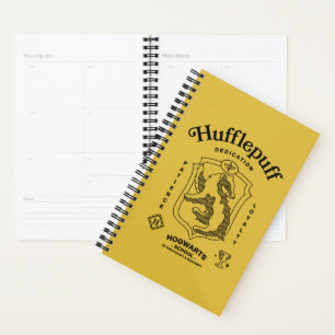 Agenda HUFFLEPUFF™ Dedicação Paciência Lealdade Brasão