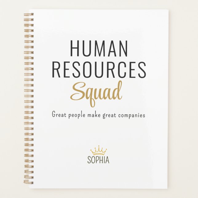 Agenda Human Resources Squad – Personalized Planner (Frente)