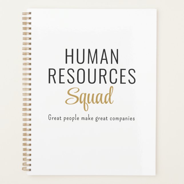 Agenda Human Resources Squad with Motivational Quote (Frente)