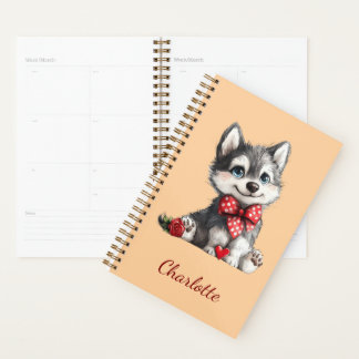 Agenda Husky Personalizado com Nome Personalizado