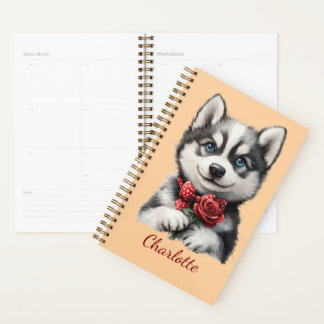 Agenda Husky Personalizado com Nome Personalizado