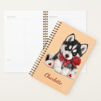 Agenda Husky Personalizado com Nome Personalizado