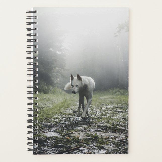Agenda Husky Siberiano Branco (Frente)