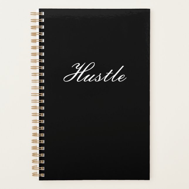 Agenda Hustle Black Modern (Frente)