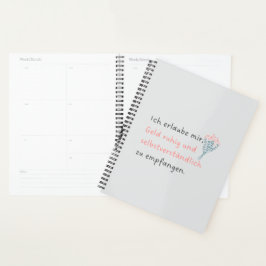 Agenda Ich erlaube mir, Geld ruhig und selbstverständlich