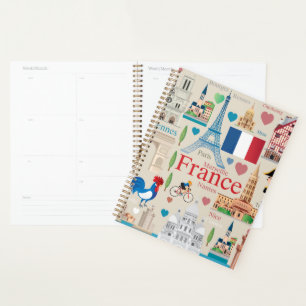 Agenda Ícones bonitos de França