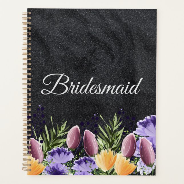 Agenda Ideia Personalizada de Oferta de Bridesmaid (Frente)
