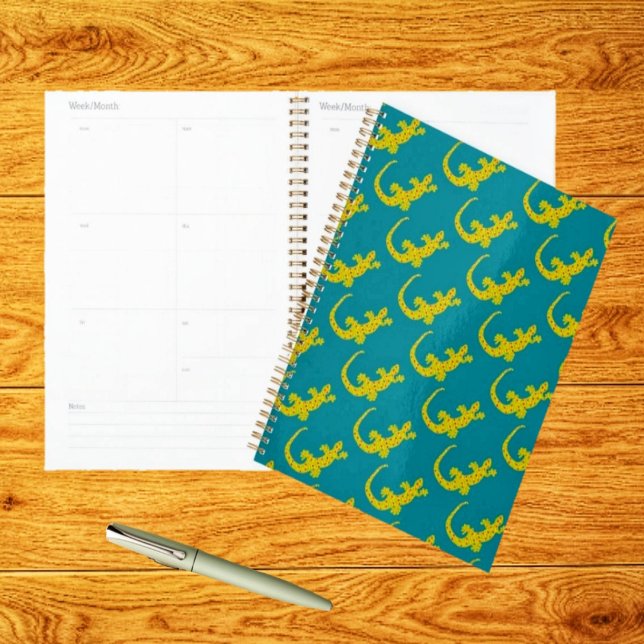 Agenda Ilha Gecko (Plan your projects and activities, throughout the year, in this Island Gecko Planner!)