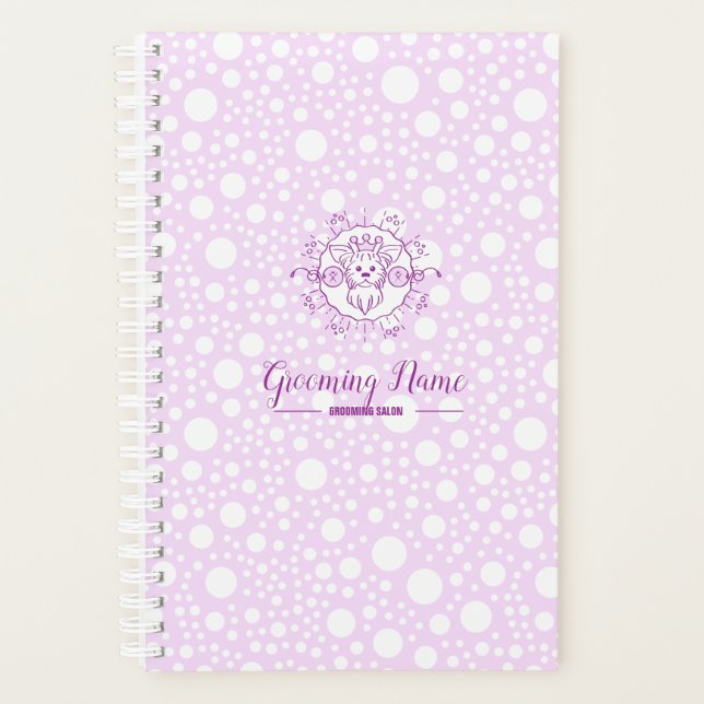 Agenda Ilustração de Cachorro de Cartoon para o Alinhamen (Frente)