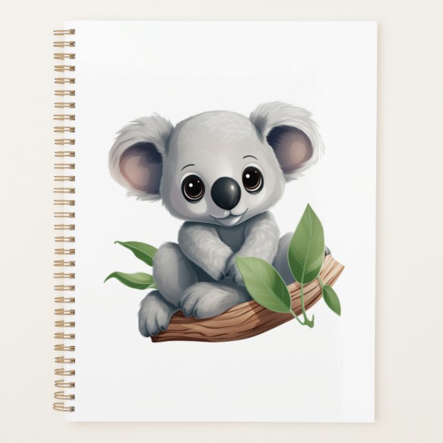 Agenda Ilustração de cartoon koala (Frente)