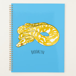 Agenda Ilustração de cobra de pitão birmanês