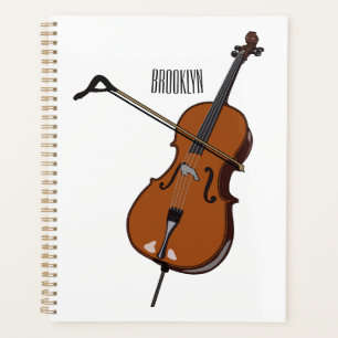 Agenda Ilustração de desenho animado Cello