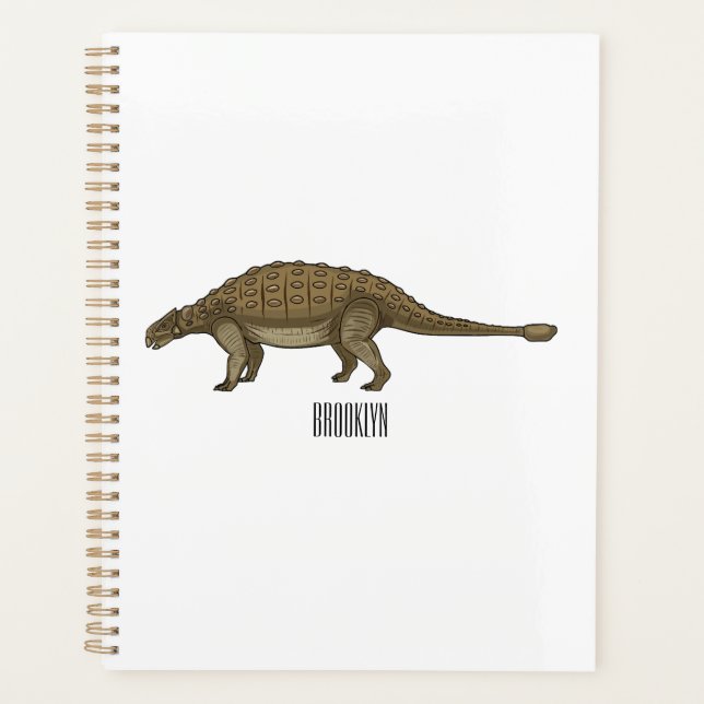 Agenda Ilustração de desenho animado de Ankylosaurus (Frente)
