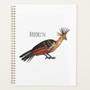 Agenda Ilustração de desenho animado de aves Hoatzin
