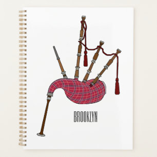 Agenda Ilustração de desenho animado de Bagpipe