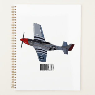 Agenda Ilustração de desenho animado de bombardeiro